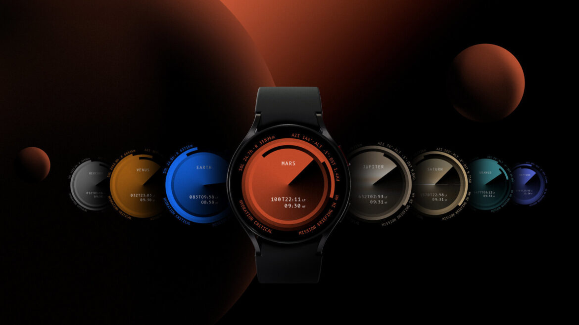 Samsung’s latest watch face shows you the time… on other planets